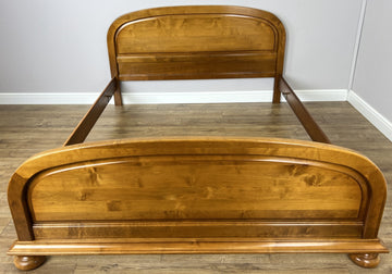 Bed Vintage French Style King Size Bed Frame Carved Headboard LOT 63950