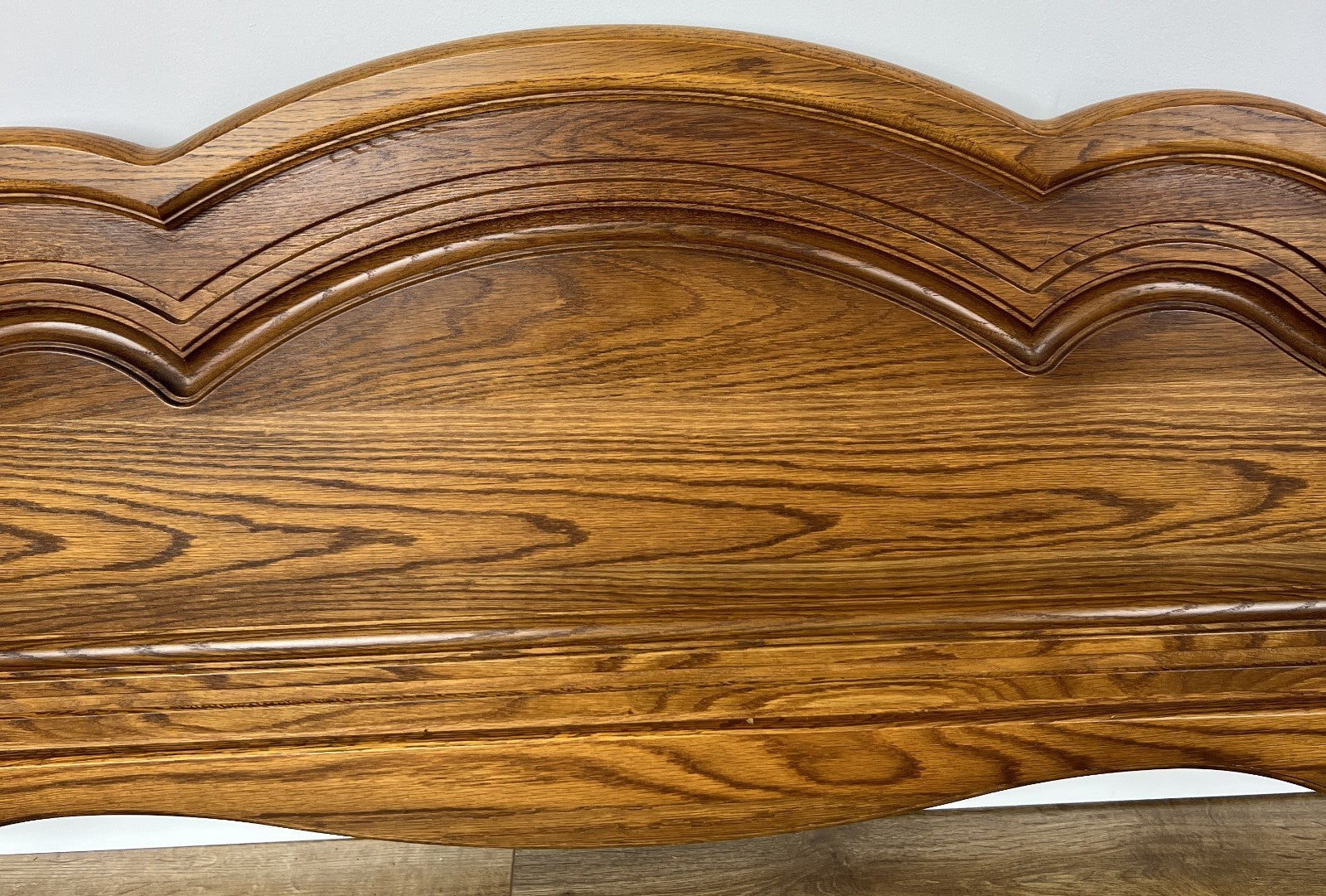 Footboard Vintage French Style Oak Double Bed Carved Footboard LOT 61833