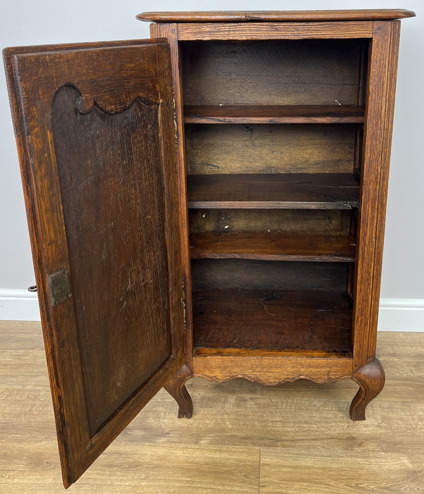 Cabinet Antique French Style Oak Sideboard with Carved Cupboard LOT 625512