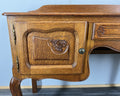 Cabinet Vintage French Louis XIV Oak Sideboard with Carved Cupboard LOT 45696