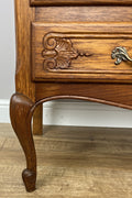 Secretaire Writing Desk Vintage French Style Oak Rare Bureaux Cabinet LOT 60919