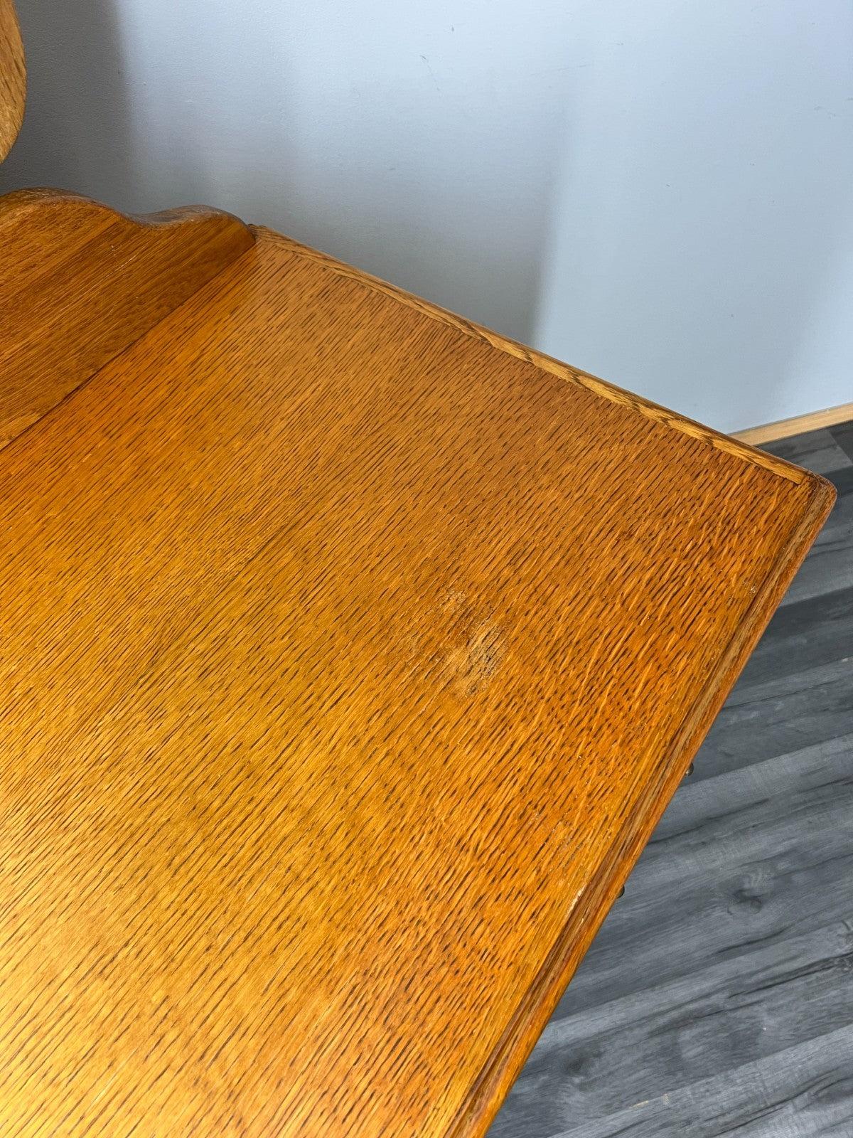 Vintage Dressing Table with mirror French Louis Oak Vanity Table Makeup LOT 45616