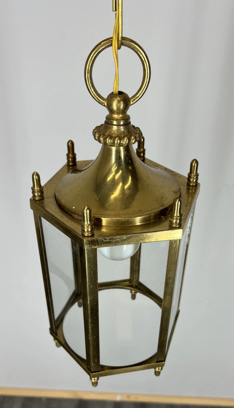 Ceiling Lamp Vintage Style Brass Pendant Chandelier Lantern Light LOT 52544