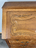 Secretaire Writing Desk Vintage French Louis Oak Rare Bureaux Cabinet LOT 44633