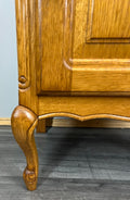 Pair of Bedside Tables Vintage French Louis Oak Nightstands Cabinets LOT 35176