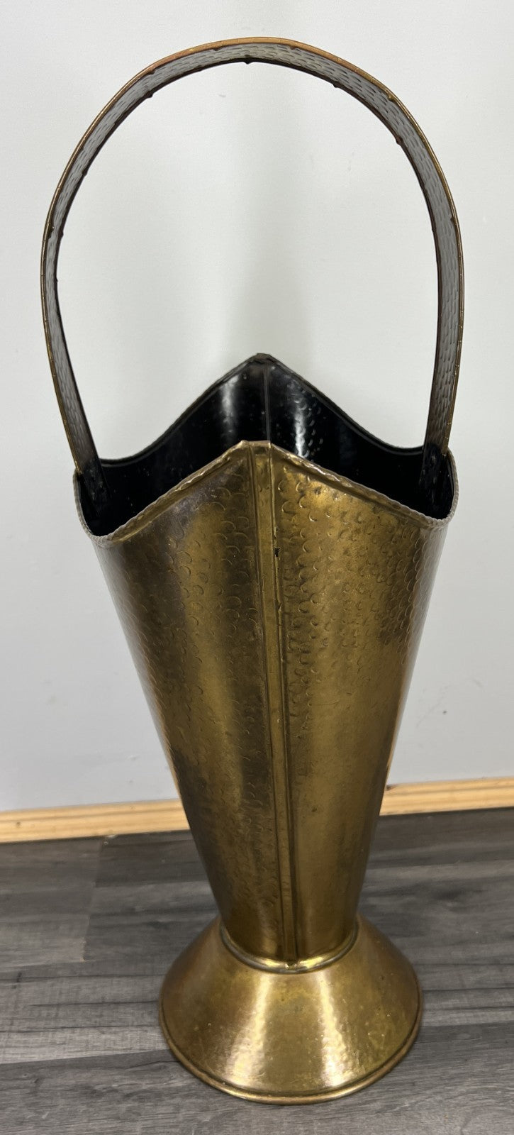 Umbrella Stand Vintage French Style Copper Brass Hammered Holder LOT 47472