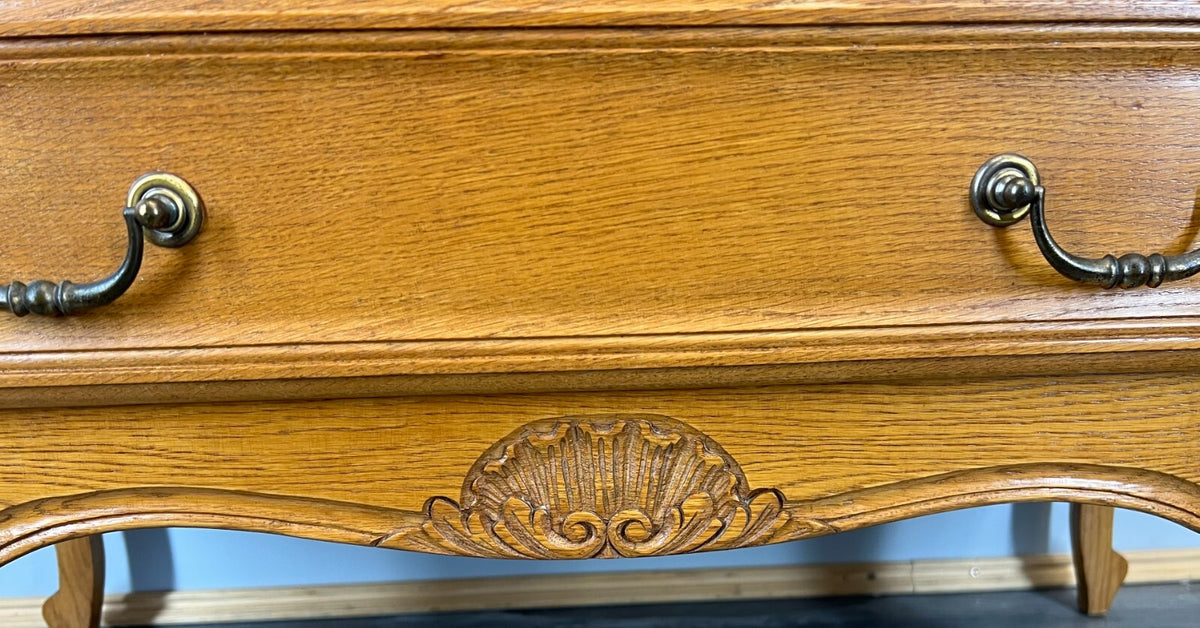 Cabinet Vintage French Louis XIV Style Bureau Sideboard Carved Cupboard LOT 35518