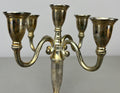 Pair of Candelabras Vintage French Style Metal Five Arm Candle Holders LOT 6483