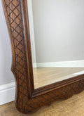 Table with Mirror Antique French Louis Oak Wall Mirror Console Table LOT 640212