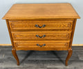Chest of Drawers Vintage French Louis XVI Style Oak Carved Cabinet LOT 37730