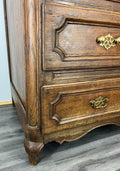 Chest of Drawers Vintage French Oak 3 Drawers Bureau Desk Cabinet LOT 216912