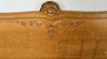 Bed Vintage French Louis XVI Double Bed Frame Oak Carved Headboard LOT 487510