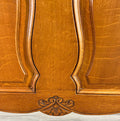 Bed Vintage French Louis XVI Oak Double Bed Frame Carved Headboard LOT 37915