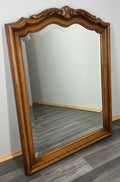 Vintage French Style Carved Oak Wall Mirror Ornate Wall Frame LOT 45375