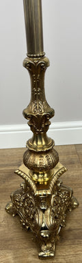 Floor Lamp Vintage French Style Standing Lamp Ornate with Tassel Shade LOT 60768
