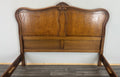 Bed Vintage French Louis XVI Double Bed Frame Oak Carved Headboard LOT 46055