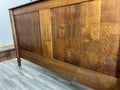 Bed Antique French Style Double Bed Wood Frame Carved Headboard LOT 32399