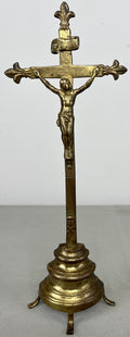 Crucifix Vintage French Style Religious Cross Ornate Freestanding LOT 64250