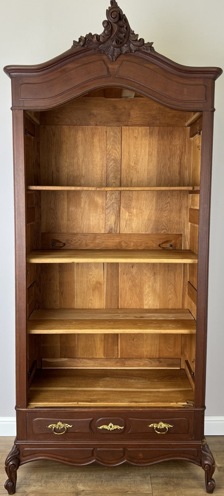 Bookcase Antique French Style Oak Display Cabinet Carved Sideboard LOT 61550