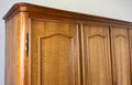 Wardrobe Vintage French Louis XVI Style Five Door Carved Armoire LOT 49854
