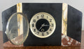 Clock Vintage French Style Art Deco Marble Mantel Clock Set LOT 47646