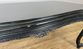 Double Sided Desk Antique French Style Black Painted Heavy Carved Table LOT 618611