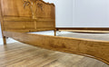 Bed Vintage French Louis XVI Double Bed Frame Oak Carved Headboard LOT 49139