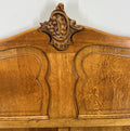 Bed Vintage French Louis XVI Double Bed Frame Oak Carved Headboard LOT 45987