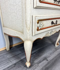Chest of Drawers Vintage Shabby Chic 3 Drawer Ornate Carved Cabinet LOT 44235