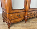 Wardrobe Antique French Mahogany Three Door Mirrored Carved Armoire LOT 61276