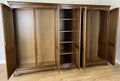 Wardrobe Vintage French Style Five Door Carved Armoire Cabinet LOT 613010