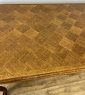 Dining Table Vintage French Style Oak Carved Folding Extendable Table LOT 635512