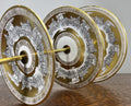 Cake Stand Vintage Style German Bavaria Porcelain Brass Three Tier LOT 47543