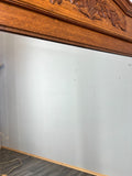 Antique French Style Carved Wall Mirror Oak Ornate Wall Frame LOT 45463