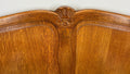 Bed Vintage French Louis XVI Double Bed Frame Oak Carved Headboard LOT 36597