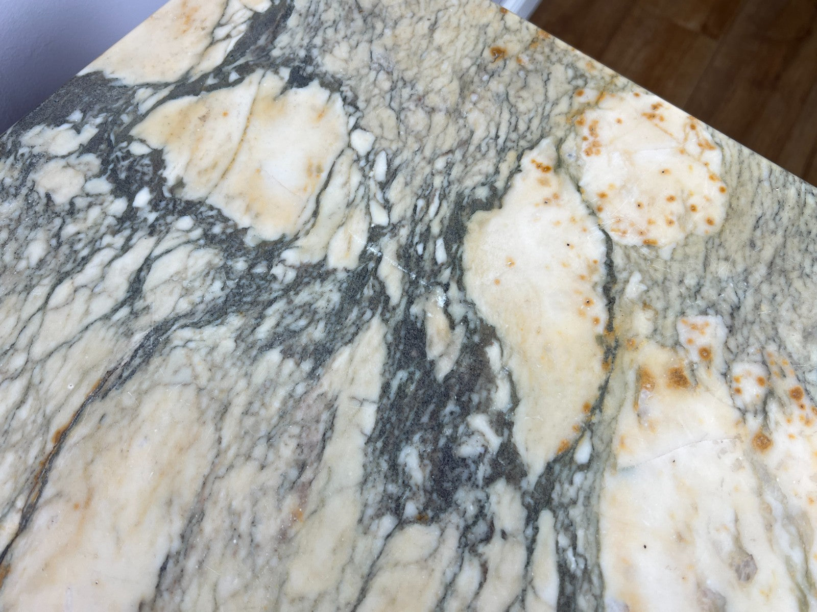 Pair of  Bedside Tables Antique French Louis Walnut Marble Top Cabinets LOT 489415