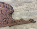 Pediment Antique French Style Oak Carved Decorative Furniture Crest LOT 6540