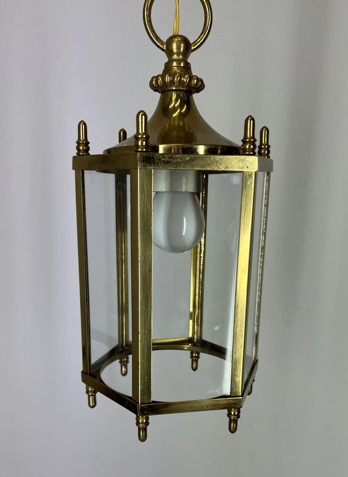 Ceiling Lamp Vintage Style Brass Pendant Chandelier Lantern Light LOT 52545