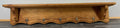 Coat Rack Antique French Oak Wall Mounted 5 Hook Plate Rack Hanger LOT 31771