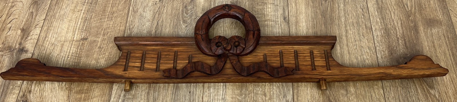 Pediment Antique French Oak Carved Decorative Furniture Crest LOT 60904