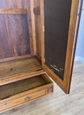 Wardrobe Antique French Oak Two Door Mirrored Carved Armoire Cabinet LOT 612017