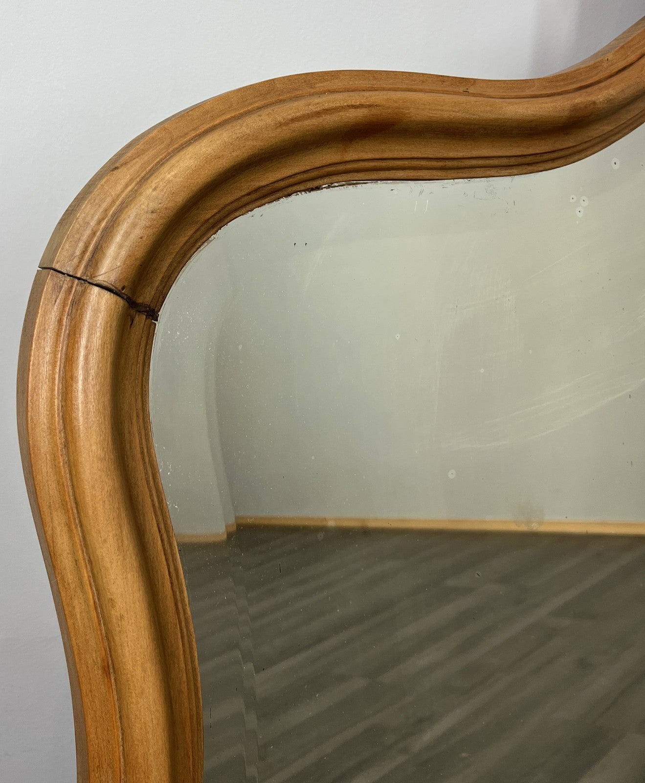 Antique French Style Carved Wall Mirror Home Decor Wall Frame LOT 45723