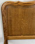 Bed Vintage French Louis XVI Double Bed Frame Oak Carved Headboard LOT 46198