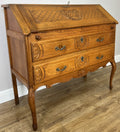 Secretaire Writing Desk Vintage French Louis Oak Rare Bureaux Cabinet LOT 49351