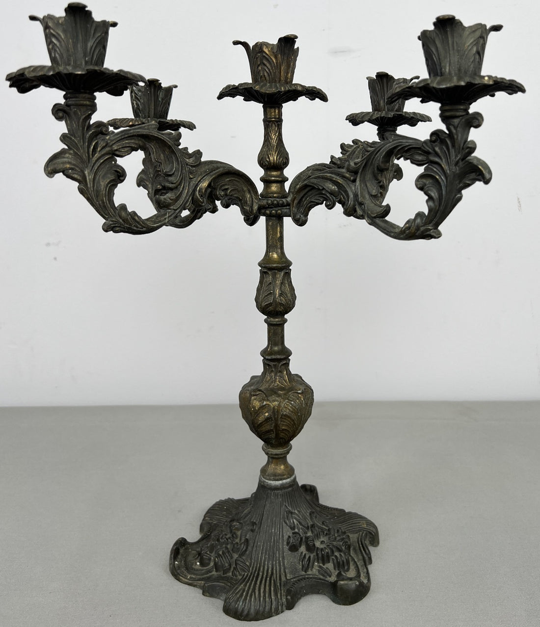 Candelabra Vintage French Style Metal Five Arm Ornate Candle Holder LOT 64240