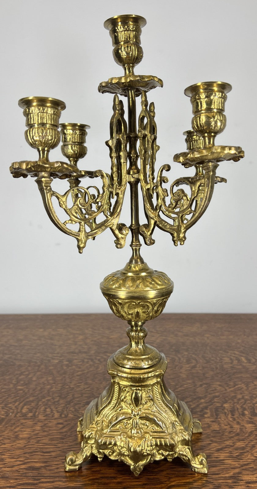 Candelabra Vintage French Style Ornate Five Arm Candle Holder LOT 47580