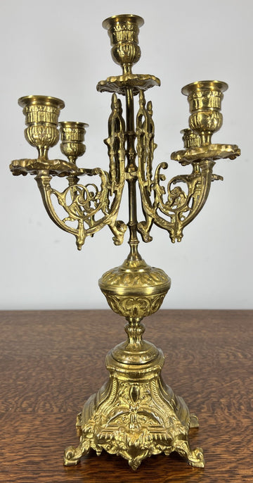Candelabra Vintage French Style Ornate Five Arm Candle Holder LOT 47580