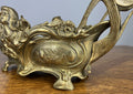French Art Nouveau Jardiniere, Antique Brass Planter Brass Ornate LOT 46798