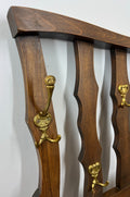 Coat Rack Antique French 7 Hooks Wall Mounted Oak Carved Plate Rack LOT 28484