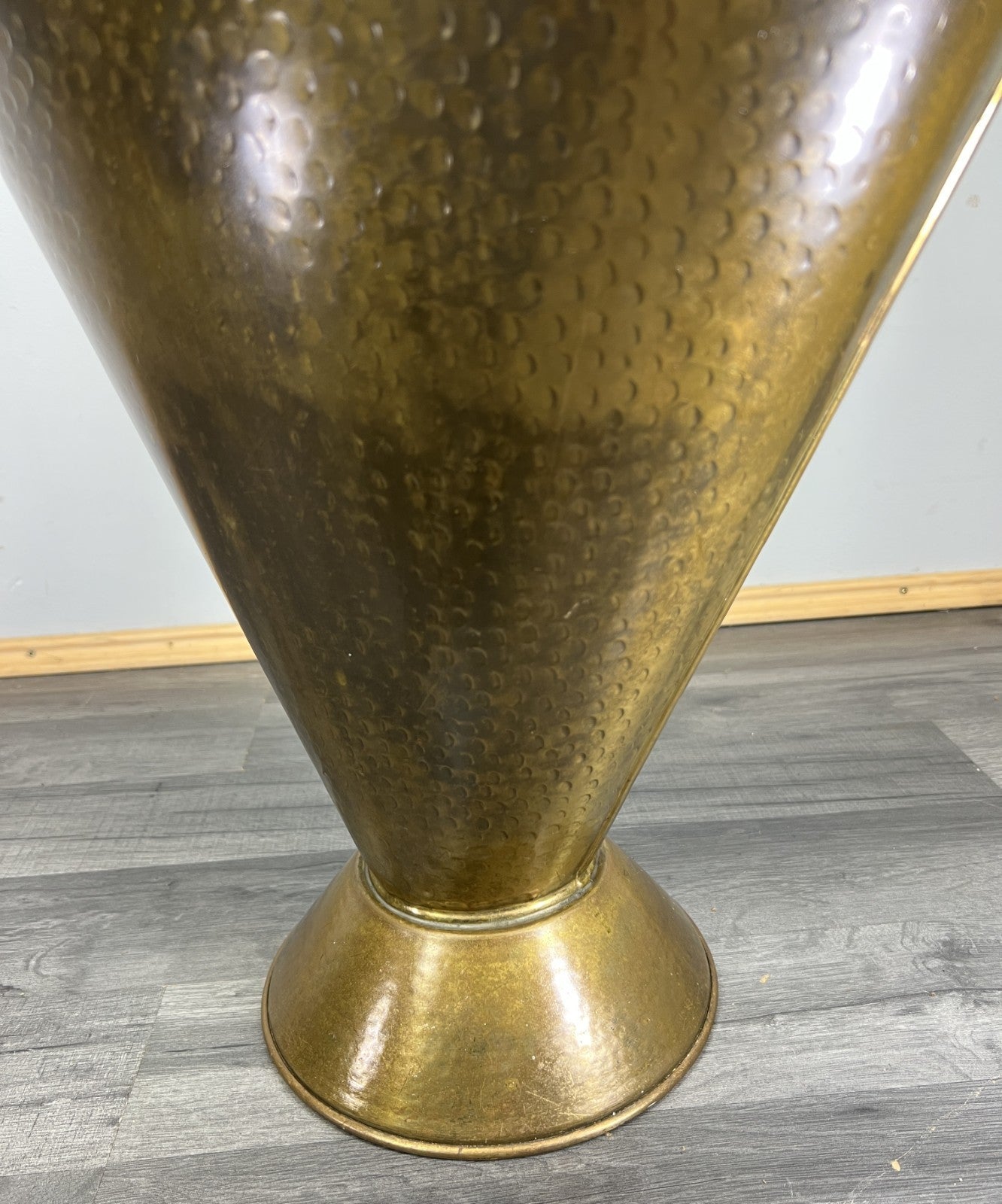 Umbrella Stand Vintage French Style Copper Brass Hammered Holder LOT 474710